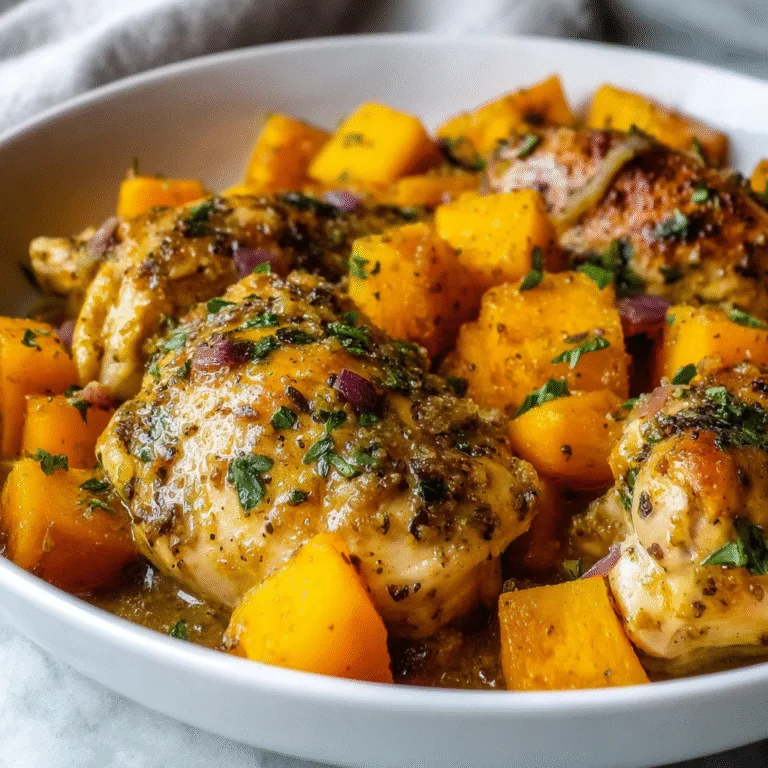 Crockpot Maple Dijon Chicken with Butternut Squash: The Coziest Slow Cooker Dinner for Any Night