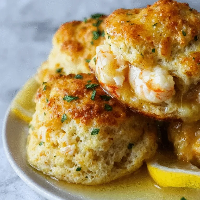 Crab Stuffed Cheddar Bay Biscuits with Lemon Butter: Your New Addictive Appetizer