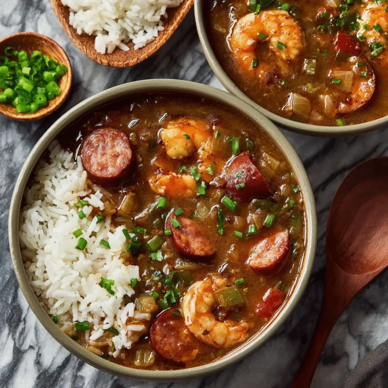 Hearty Louisiana Gumbo with Shrimp & Andouille: A Bold, Soul-Warming Southern Classic