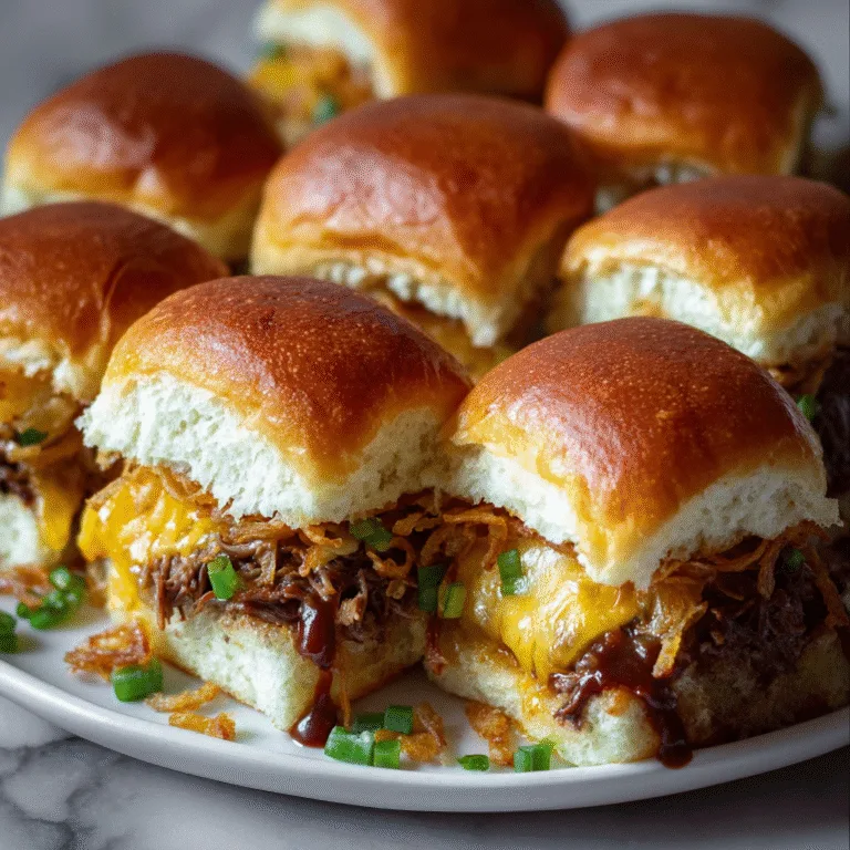 Cowboy Sliders: Smoky, Cheesy, Barbecue-Drizzled Mini Burgers Packed With Western Flavor