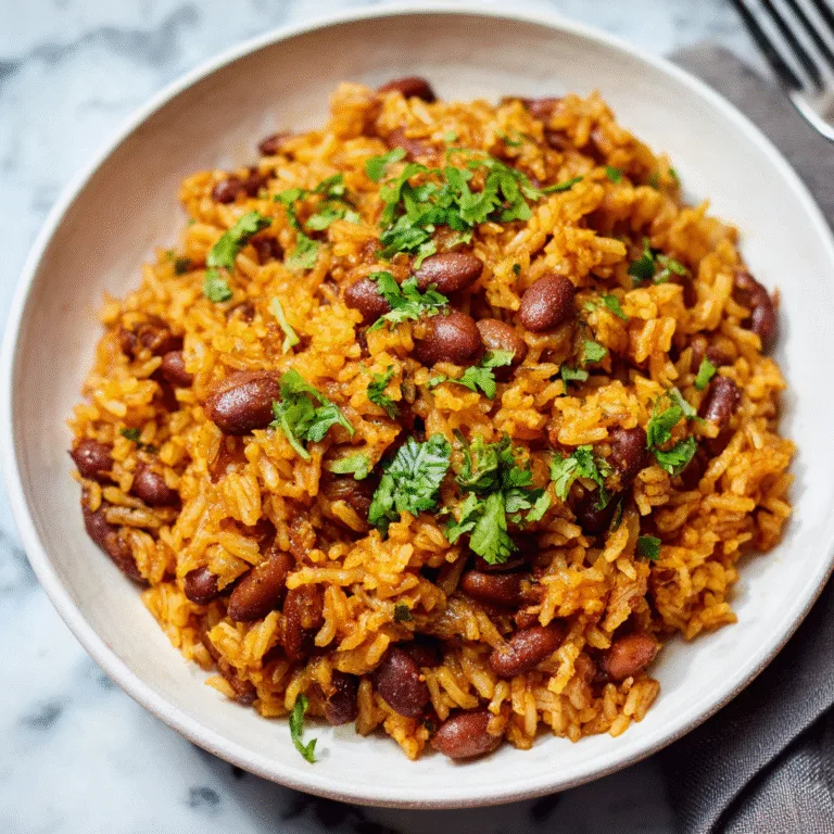 Mom’s Authentic Puerto Rican Rice & Beans (Arroz con Habichuelas)