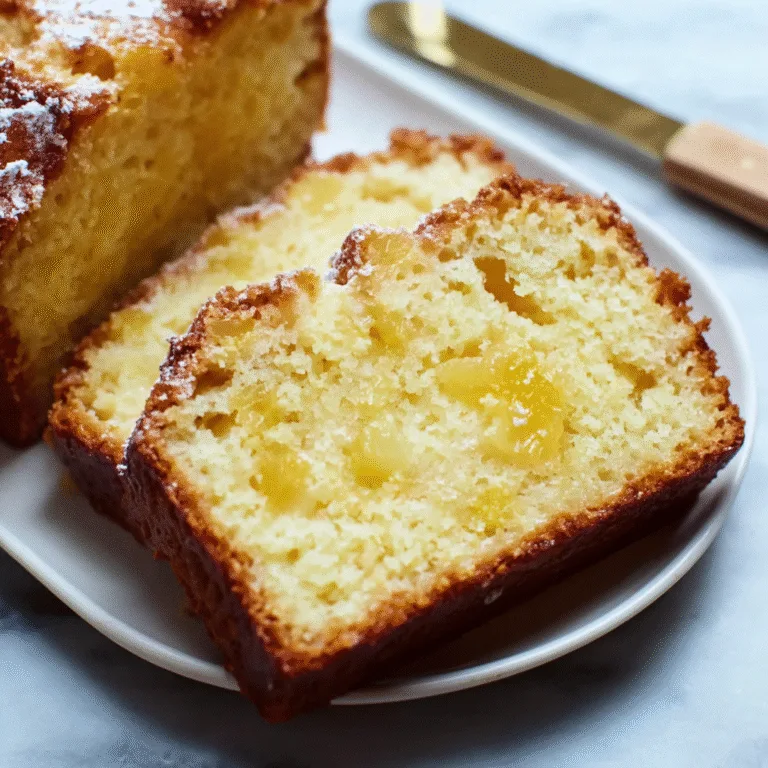 Pineapple Quick Bread – A Moist, Tropical Loaf That Brightens Any Day