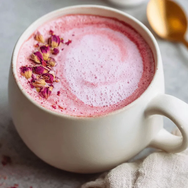 Creamy Pink Latte – A Stunning, Cozy, Caffeine-Free Drink Everyone Falls in Love With