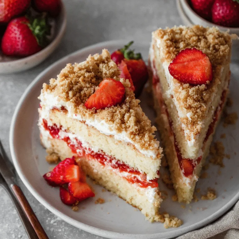 Strawberry Crunch Cake: A Bakery-Style Strawberry Dessert Everyone Craves