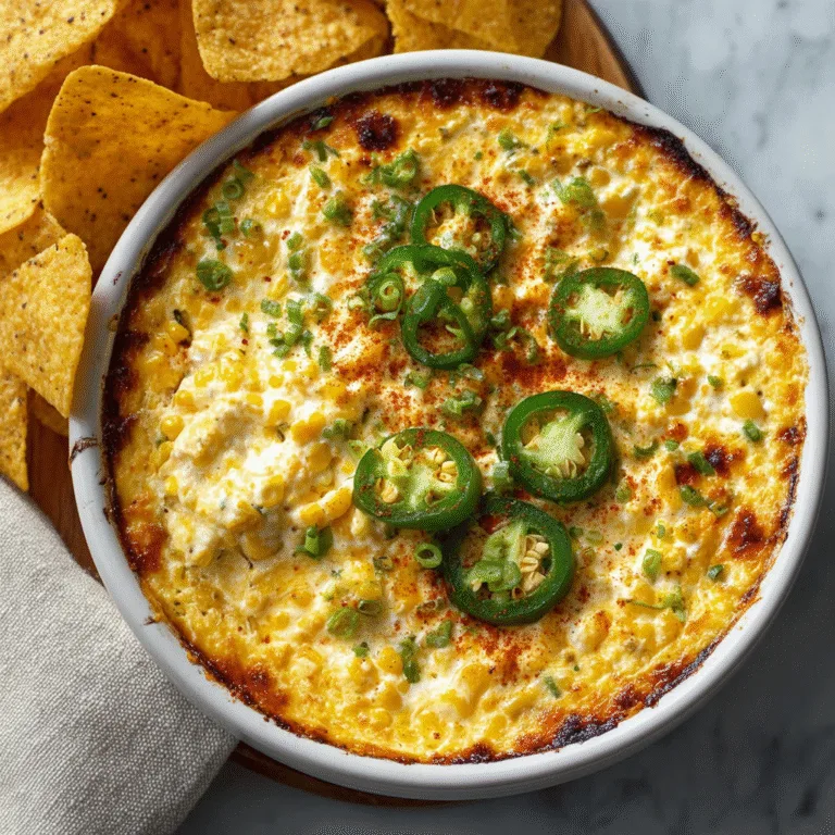 Jalapeño Corn Dip – The Ultimate Cheesy, Creamy, Crowd-Pleasing Party Appetizer