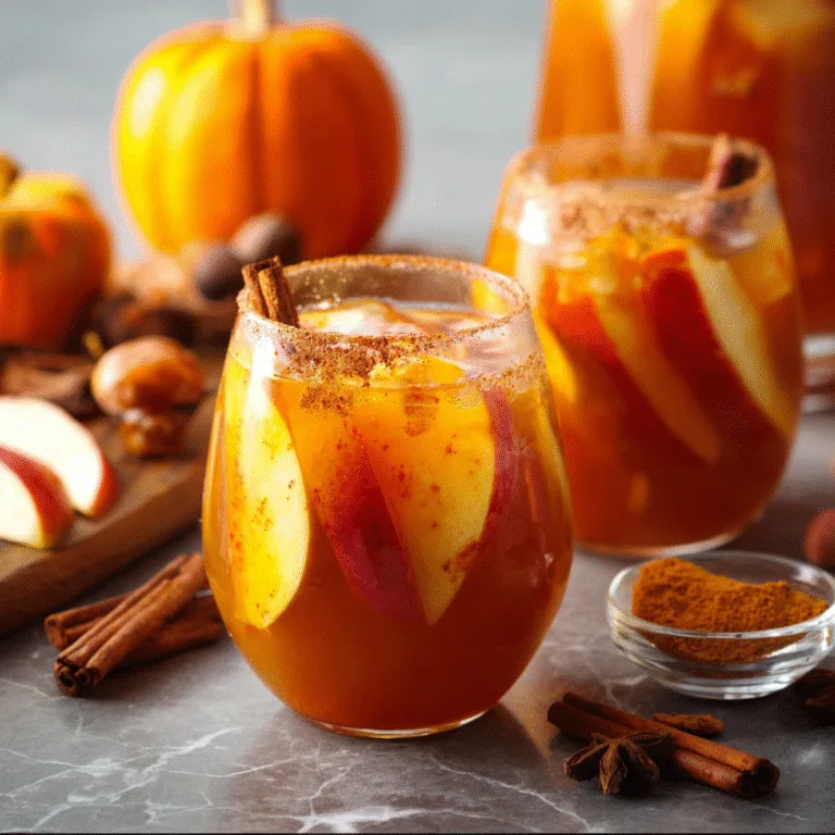 Pumpkin Spice Fireball-Style Sangria (Mocktail): Bold Fall Flavor Without Alcohol