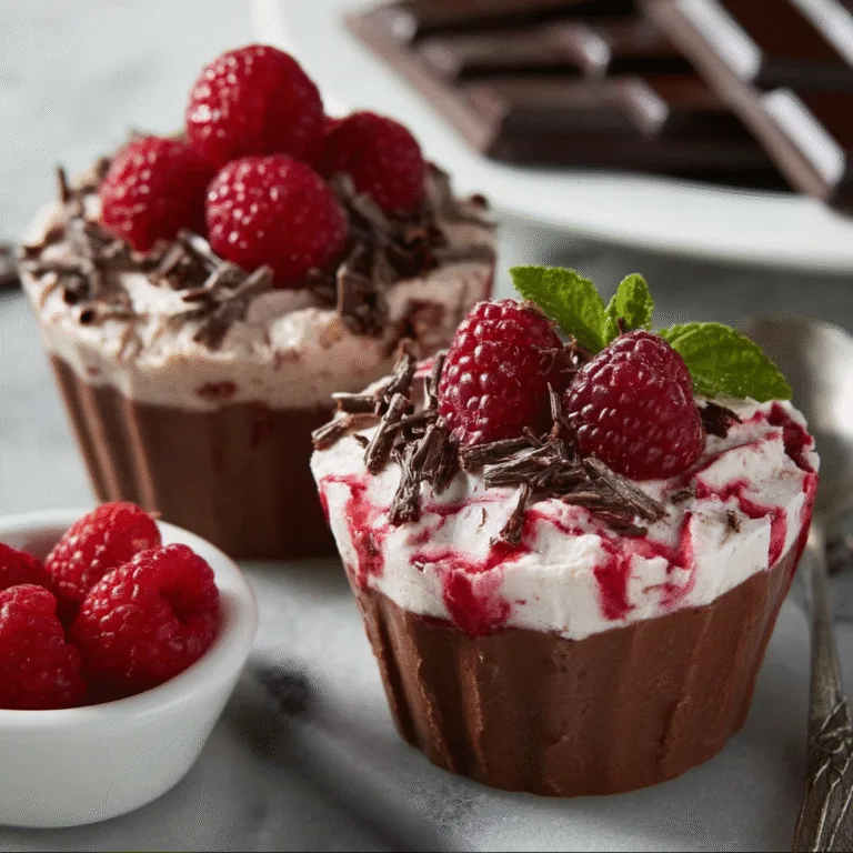 Marry Me No-Bake Raspberry Chocolate Mousse Cups: A Dessert That Wins Hearts