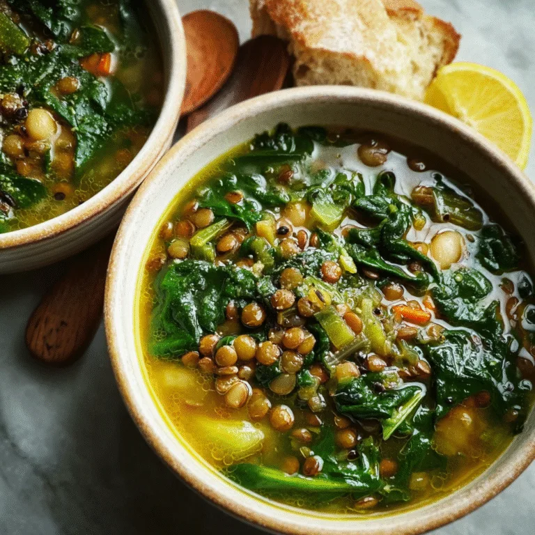 Spinach, Lentil, and Butter Bean Soup: Hearty, Nourishing, and Comforting