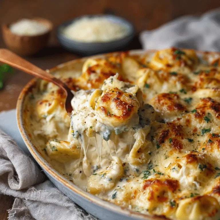 Alfredo Tortellini Bake: The Ultimate Creamy Comfort Dinner