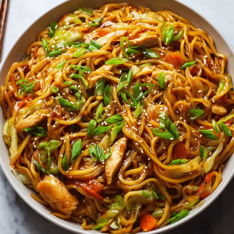 Chicken Chow Mein with the Best Chow Mein Sauce