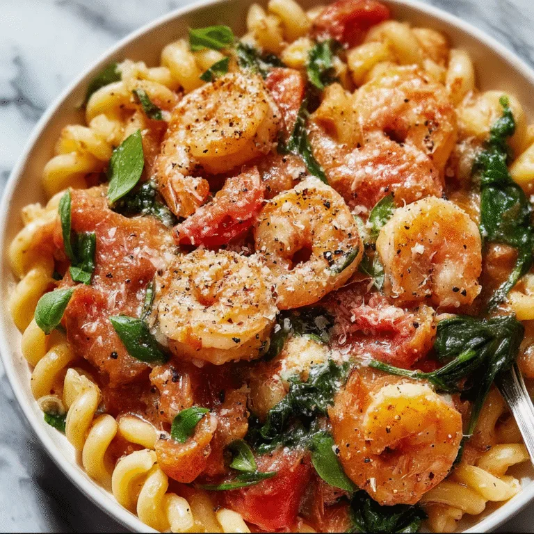 Tomato Spinach Shrimp Pasta: Fresh, Flavorful, and Perfectly Balanced