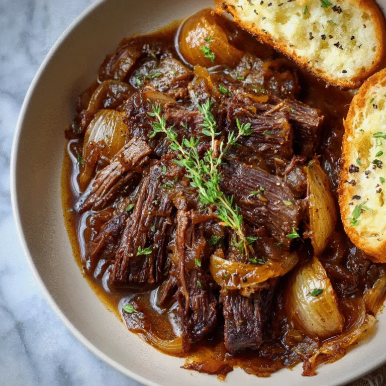 Slow Cooker French Onion Pot Roast: Comfort Food at Its Finest