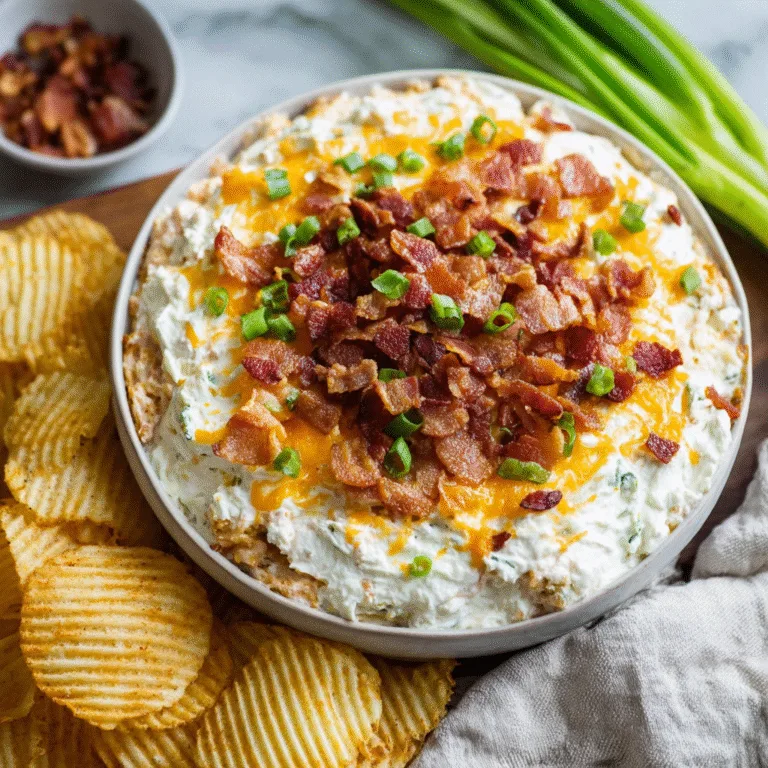 Loaded Baked Potato Chip Dip: Everything You Love About a Baked Potato in Dip Form
