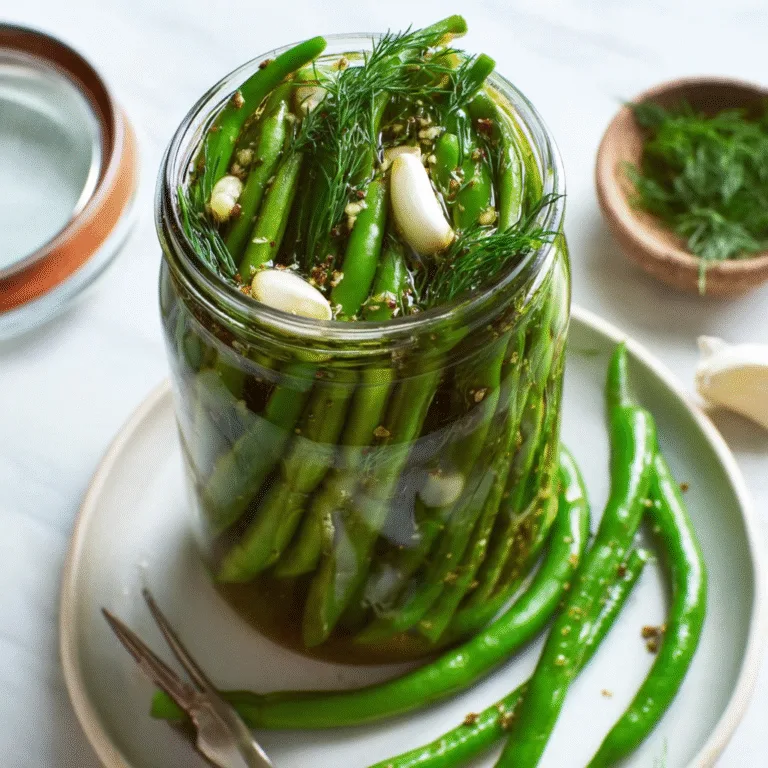 Quick Pickled Dilly Beans: Crisp, Tangy, and Ready in No Time