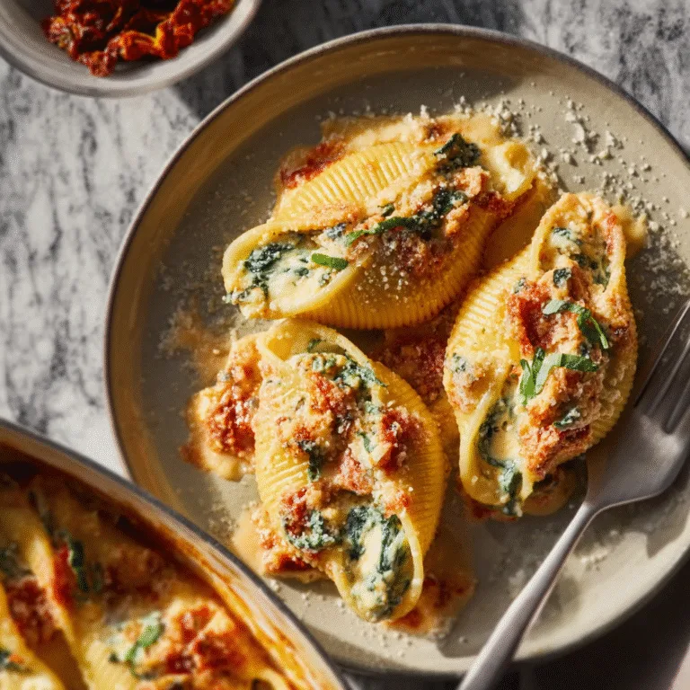 Tuscan Stuffed Shells: Creamy, Comforting Italian-Inspired Perfection