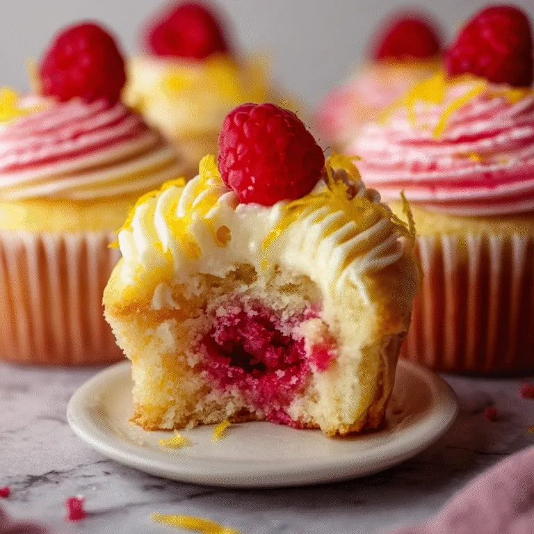 Raspberry Lemon Heaven Cupcakes: A Bright, Zesty Dessert That Lives Up to Its Name
