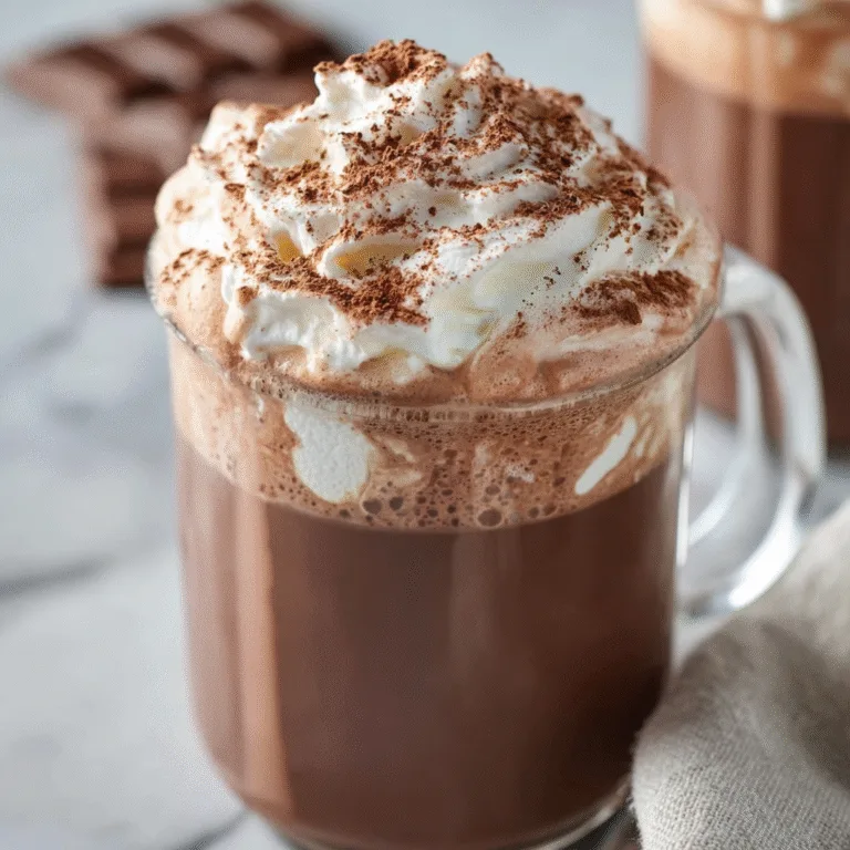 3 Ingredient Whipped Hot Chocolate: Cozy, Fluffy, and Pure Comfort