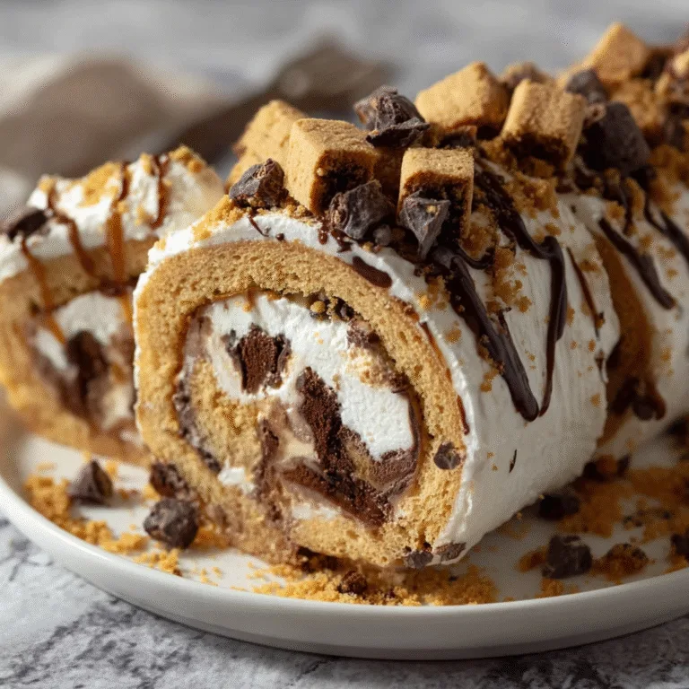 S’mores Explosion Cookie Dough Ice Cream Roll: The Ultimate No-Bake Frozen Dessert