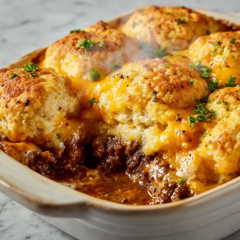 Cheddar Bay Ground Beef Cobbler: Comfort Food with a Biscuit Twist