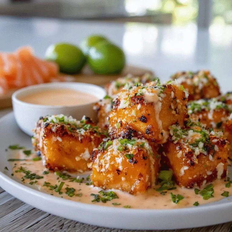Air Fryer Bang Bang Salmon Bites – Crispy, Creamy, Spicy & Addicting