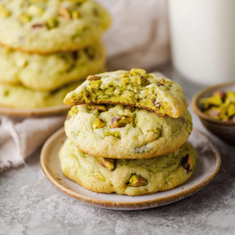 Soft and Chewy Pistachio Pudding Cookies: The Ultimate Bakery-Style Treat