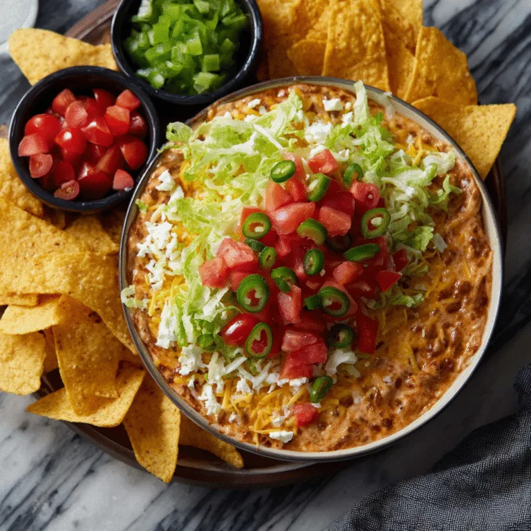 Cottage Cheese Taco Dip – High-Protein, Creamy, Flavor-Packed & Addicting