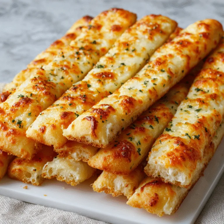 Homemade Cheesy Breadsticks – Soft, Golden, and Better Than Takeout