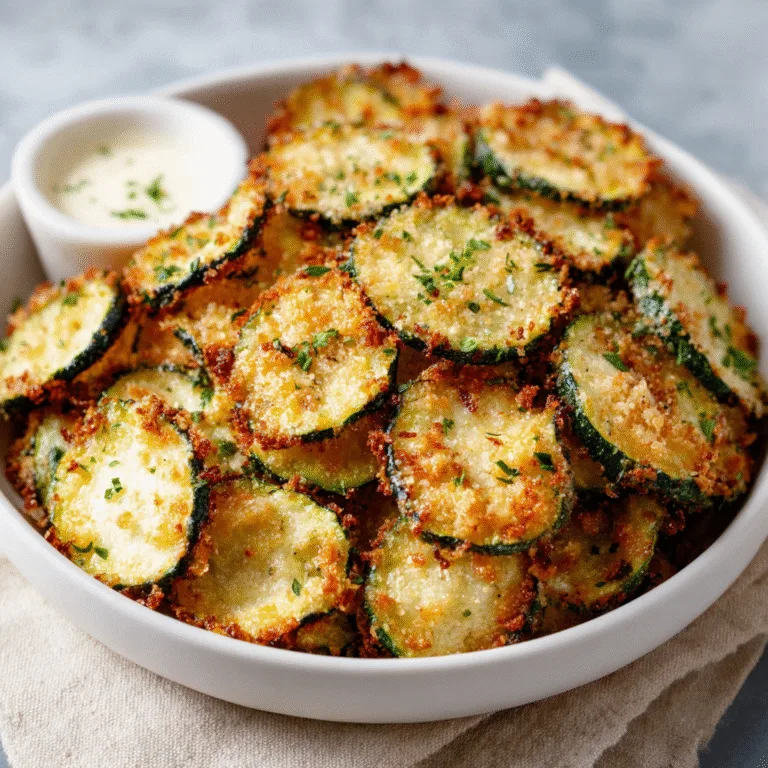 Crispy Baked Zucchini Chips – Crunchy, Light, and Addictively Good