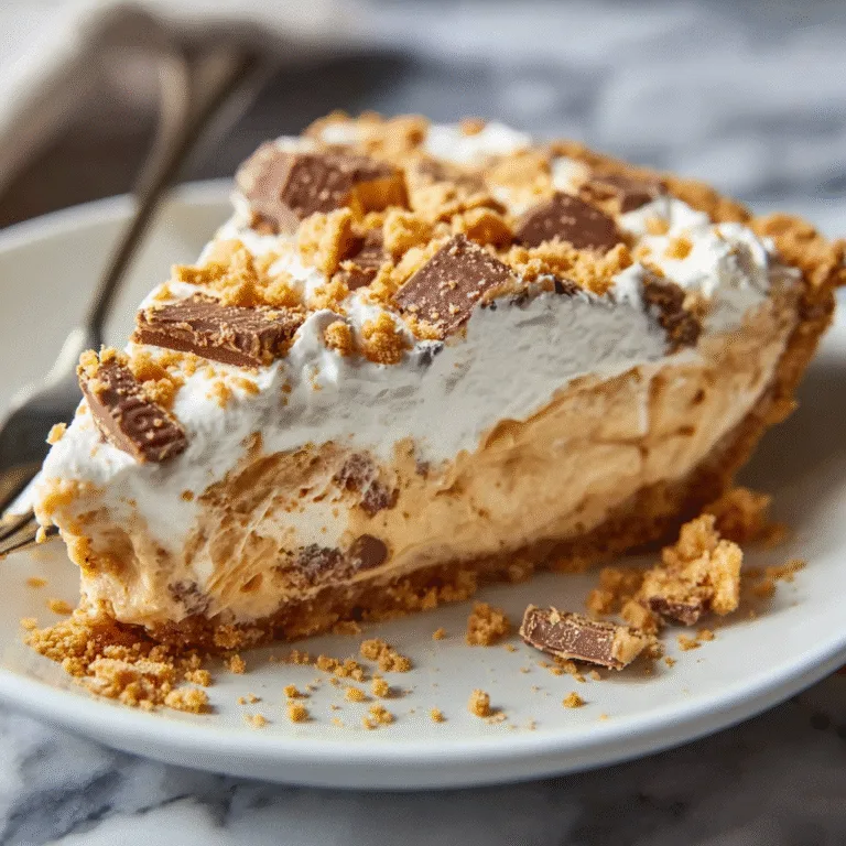 Butterfinger Pie with Peanut Butter: Creamy, Crunchy, and Completely Irresistible