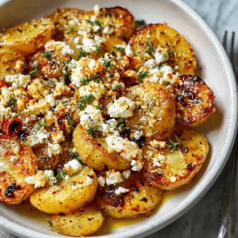 Healthy Baked Feta Potatoes: Crispy, Creamy Comfort with a Mediterranean Twist