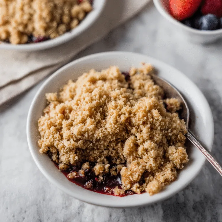 Easy 3-Ingredient Crumble Topping: The Simplest Dessert Upgrade You’ll Ever Make