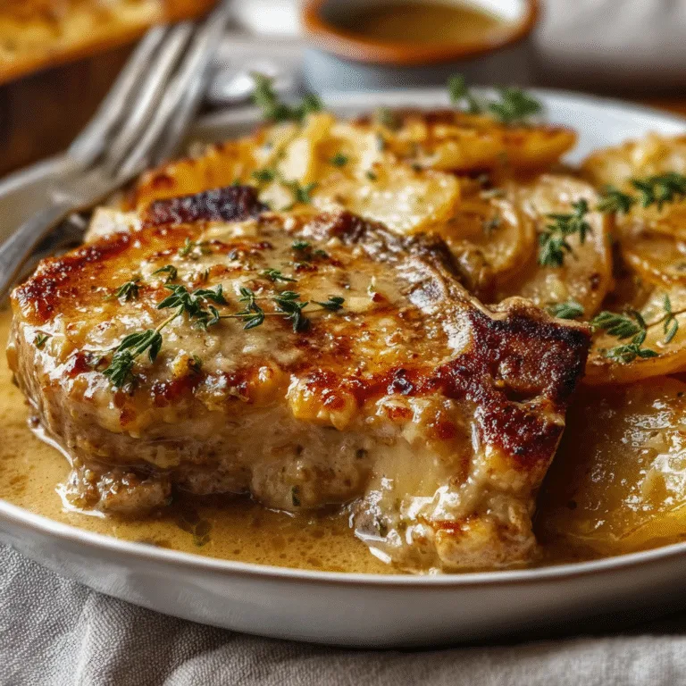 Smothered Pork Chop and Scalloped Potato Casserole: Ultimate Comfort Food in One Dish