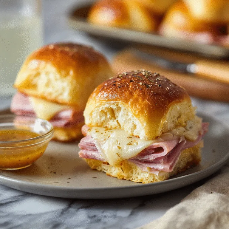 Ham and Cheese Sliders (Easy Hawaiian Roll Recipe)