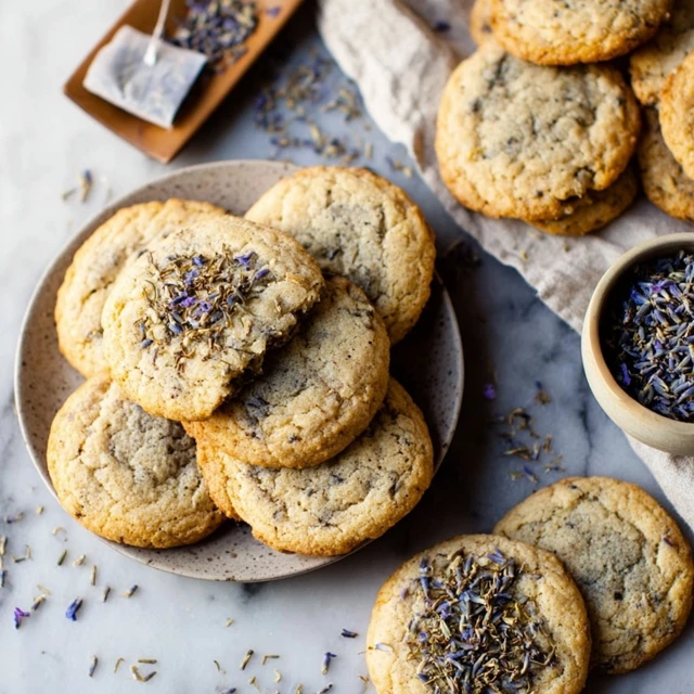 Lavender Earl Grey Cookies (Chewy, Buttery & Floral)