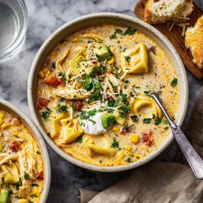 Creamy Chicken Tortellini Soup: Cozy, Rich, and Comforting