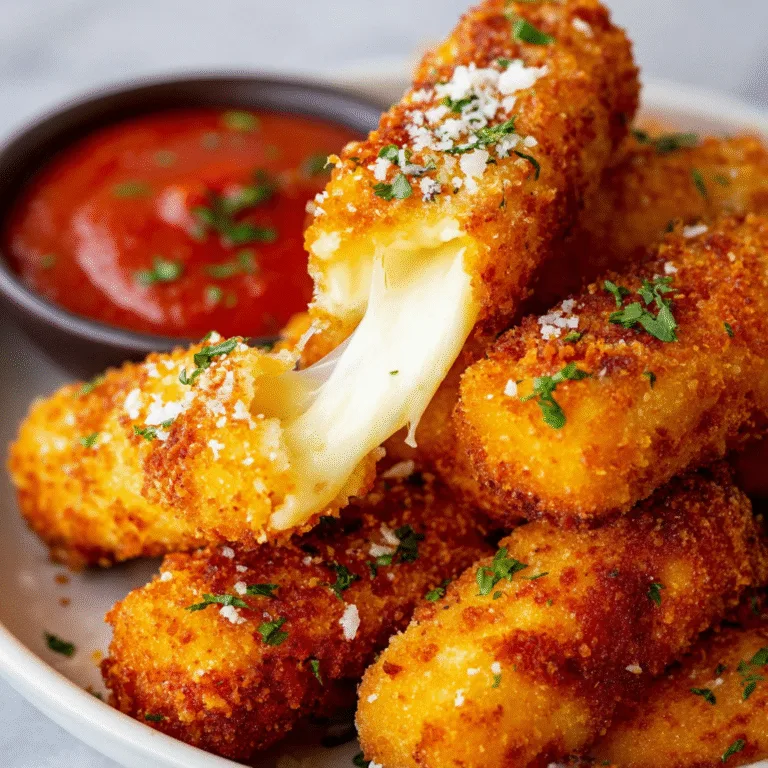 The Ultimate Mozzarella Sticks Recipe: Crispy Outside, Gooey Inside