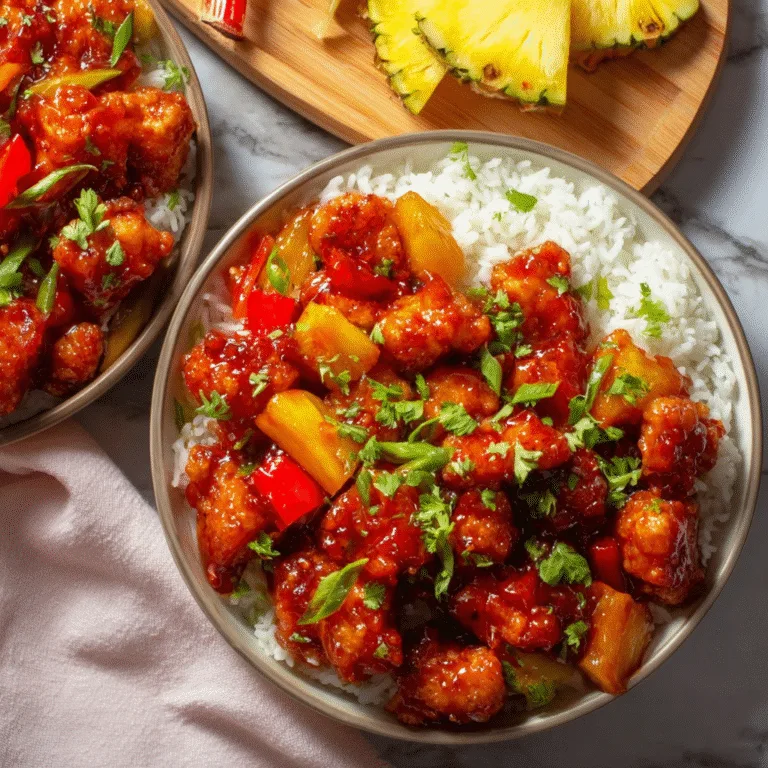Baked Sweet and Sour Chicken with Pineapple (Better Than Takeout)