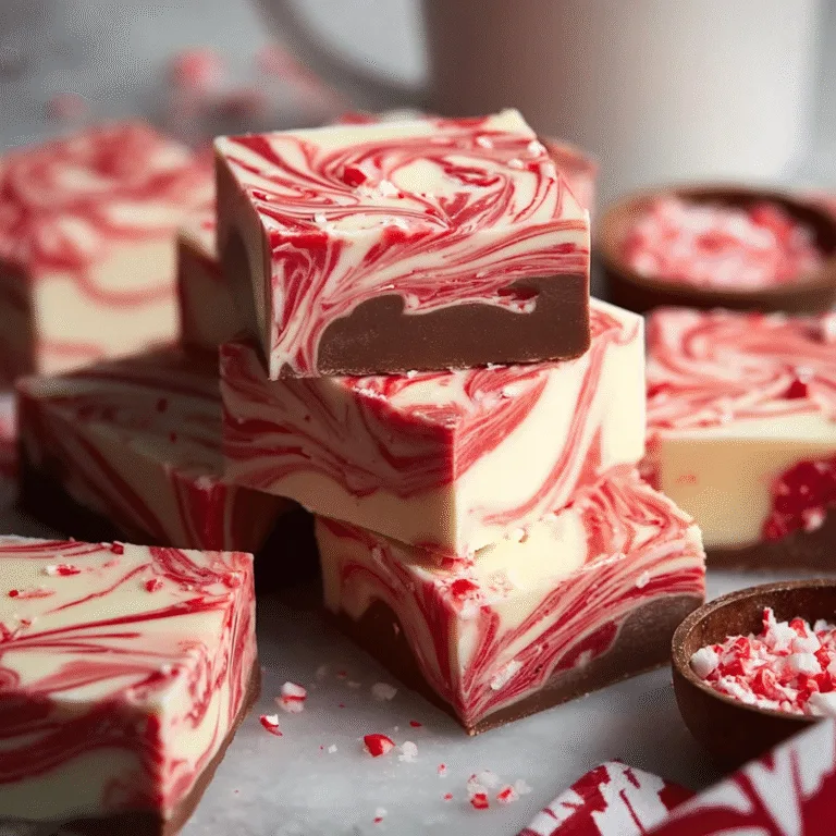 Peppermint Swirl Fudge (Creamy, Festive, and Perfect for Gifting)