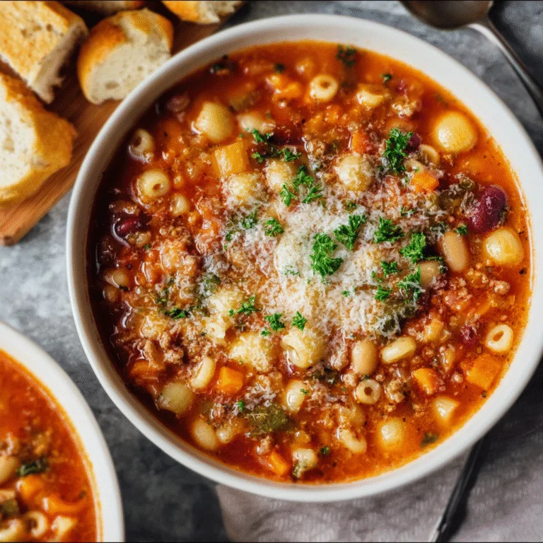 Olive Garden–Style Pasta e Fagioli Soup: A Hearty Italian Comfort Classic