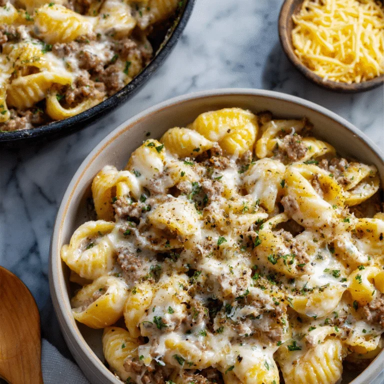 Creamy Beef and Shells: The Ultimate Comfort Food Pasta Dinner