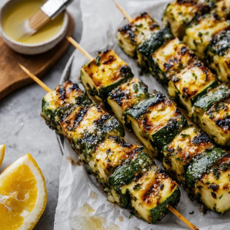 Garlic Butter Zucchini Skewers: A Simple Side Dish Packed with Flavor