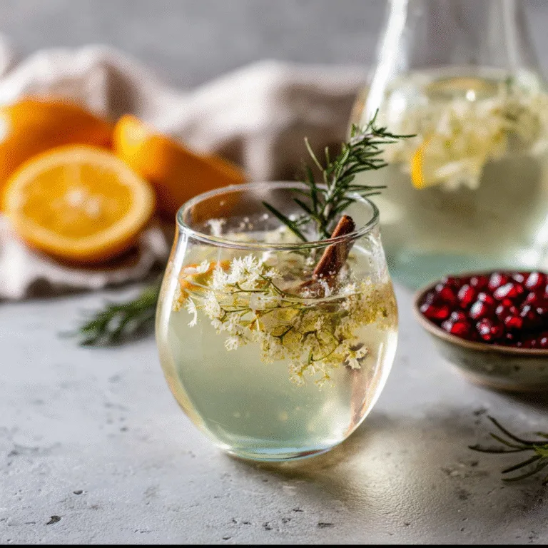 Elderflower Winter Mocktail: A Light, Festive Drink for the Cold Season