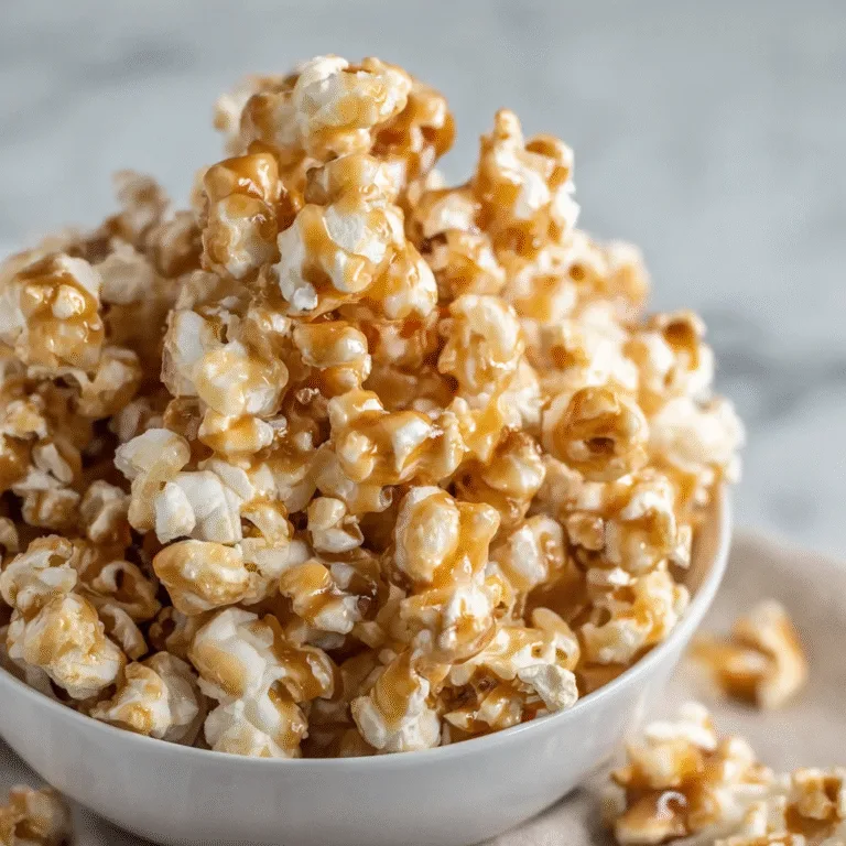 Gooey Marshmallow Caramel Popcorn