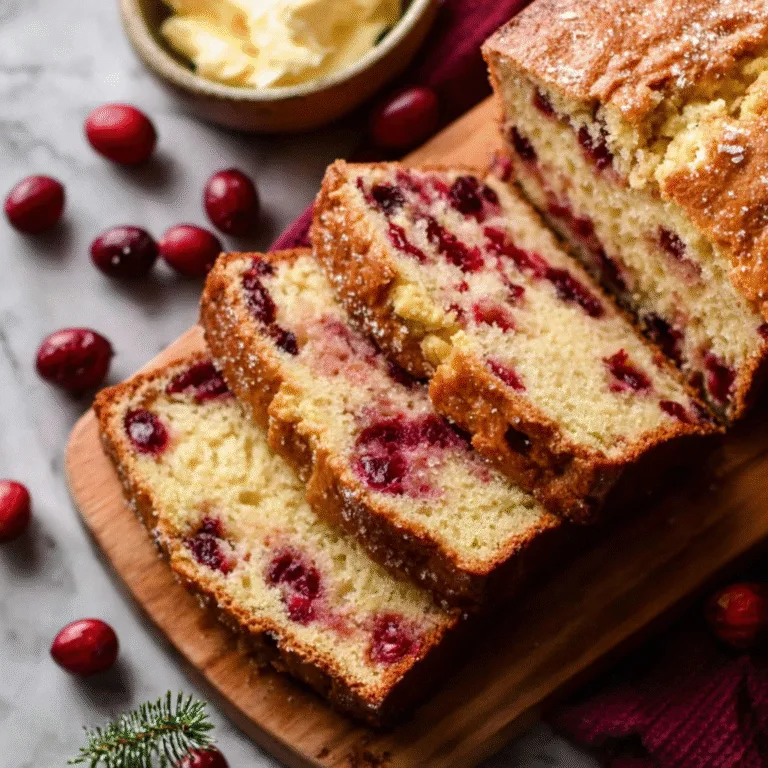 Simple Christmas Cranberry Bread: A Festive Holiday Classic