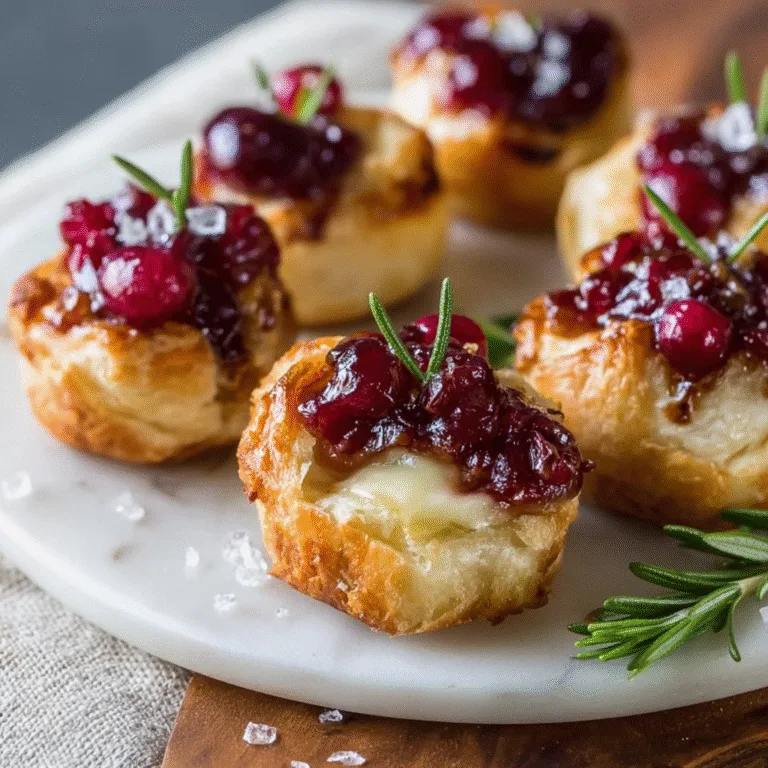 Cranberry Brie Bites: The Perfect Sweet and Savory Appetizer