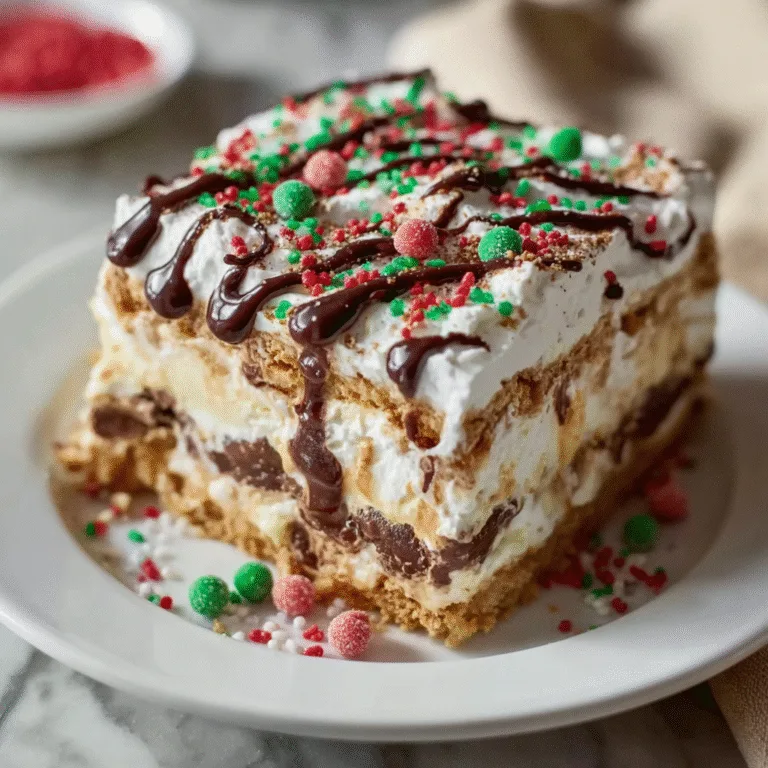 Christmas Cookie Lasagna (The Ultimate No-Bake Holiday Dessert)
