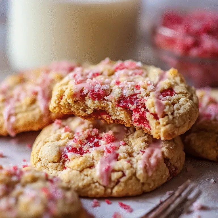 Strawberry Crunch Cookies: Soft, Chewy, and Packed with Strawberry Flavor