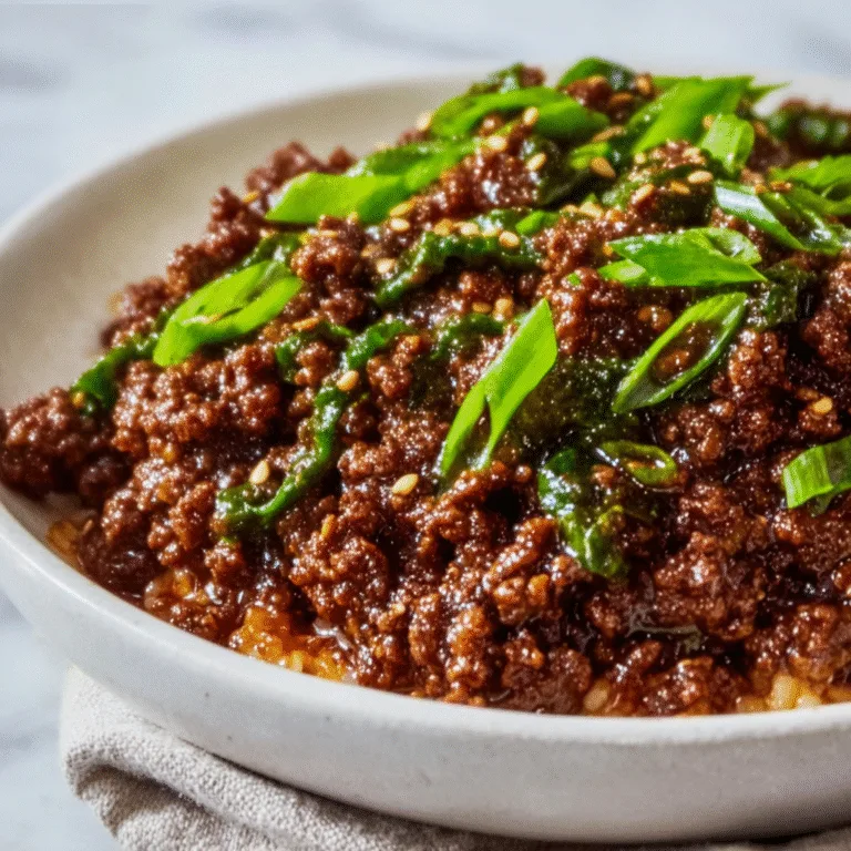 Sweet and Spicy Korean Ground Beef: Bold Flavor Made Easy