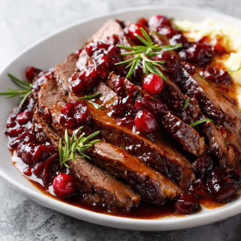 Cranberry Balsamic Roast Beef: A Festive, Flavor-Packed Main Dish