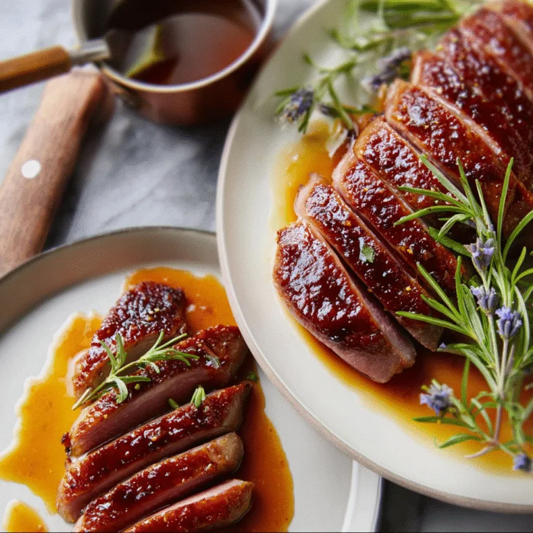 Duck Breast with Lavender Honey Glaze: Elegant Cooking Made Simple